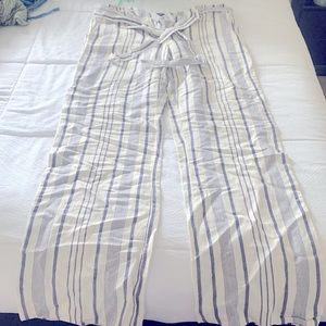 Linen Pants - Nautical Strip and Lightweight!
